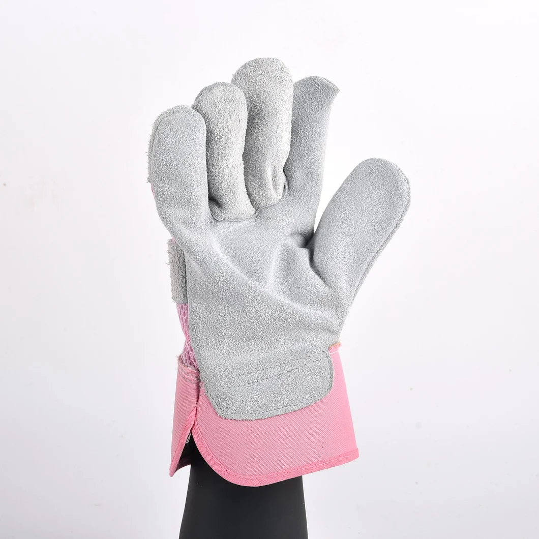 Double Palm Anti Working Rigger Cow Leather Safety Work Gloves
