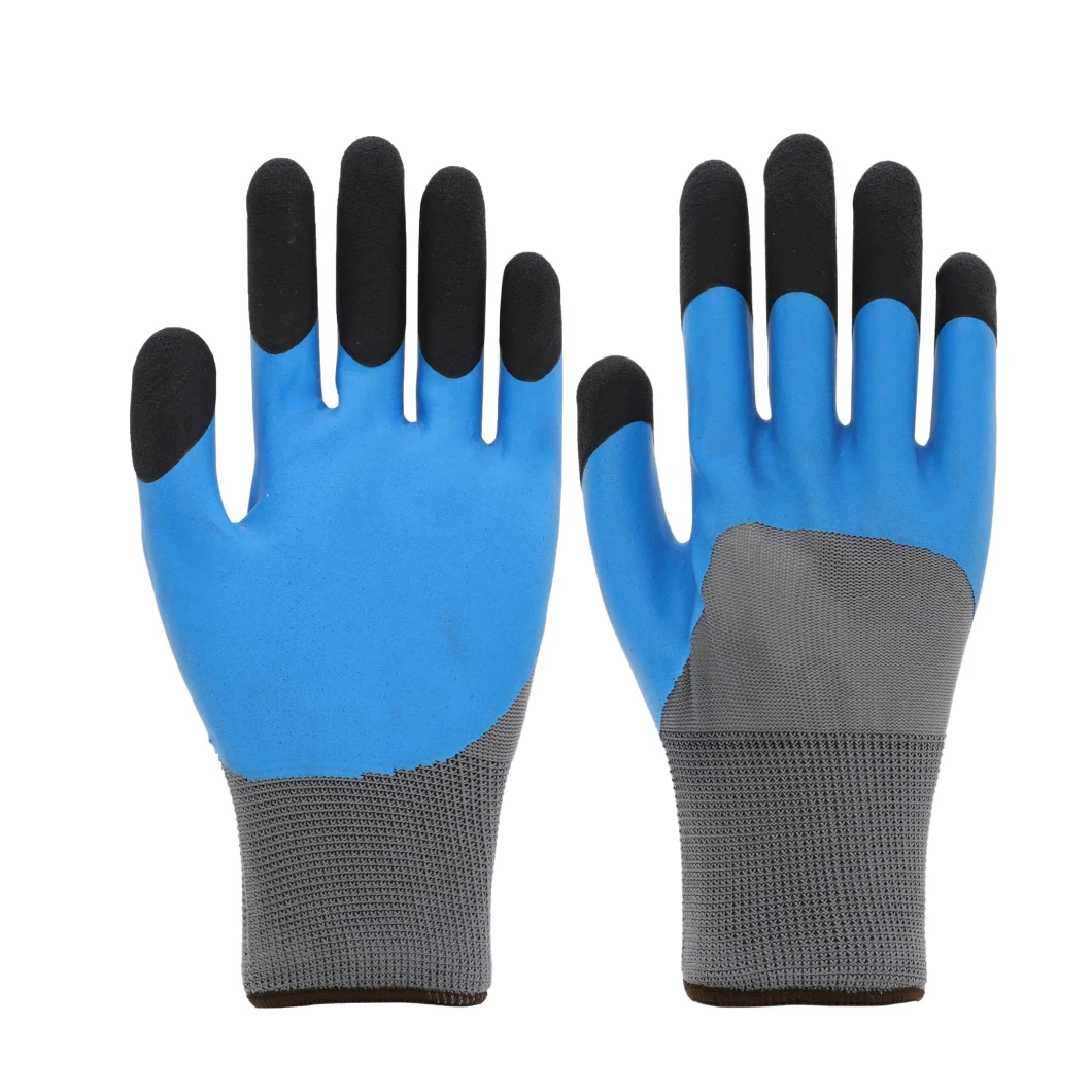 Protective High Abrasion Anti-Static Safety Work Latex Coated Gloves