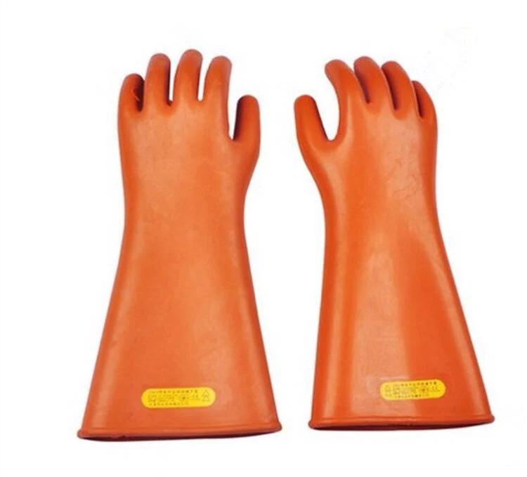 IEC60903-2014 Comfortable Type 25kv Safety Electrical Protective Insulated Gloves Rubber Insulating Gloves