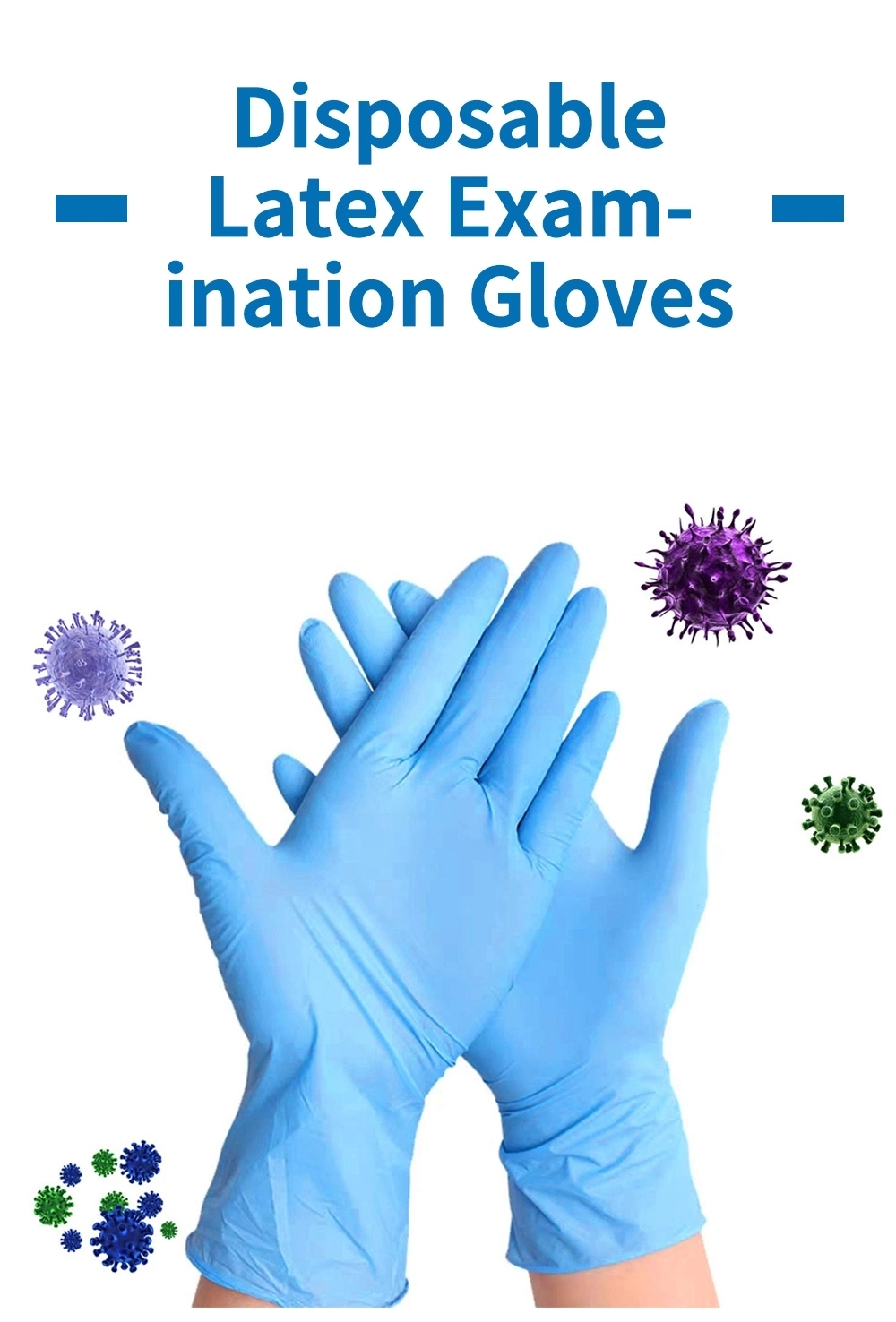 Factory Manufacture Medical Non-Medical Examination Disposable Nitrile Glove Latex Vinyl PE Gloves Powder Free Gloves