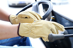 Ddsafety Pig Split Leather Motocros Driver Gloves