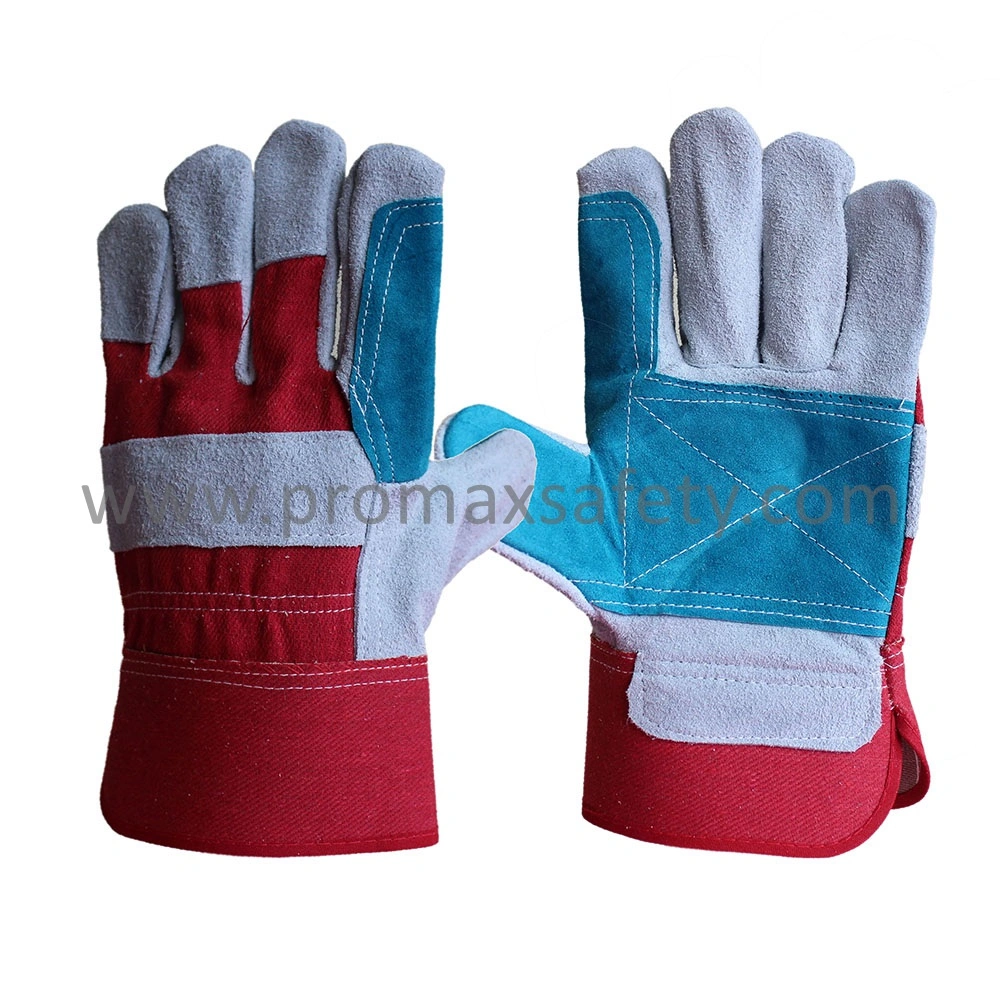 Reinforced Palm Leather Work Rigger Gloves