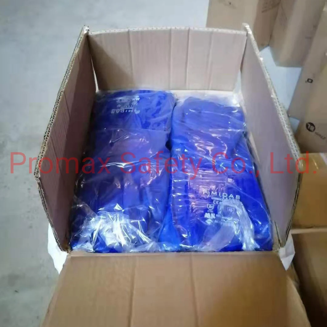 Water Proof Cotton Lined Gauntlet PVC Polyvinyl Chloride Industrial Gloves for Fishing Industry