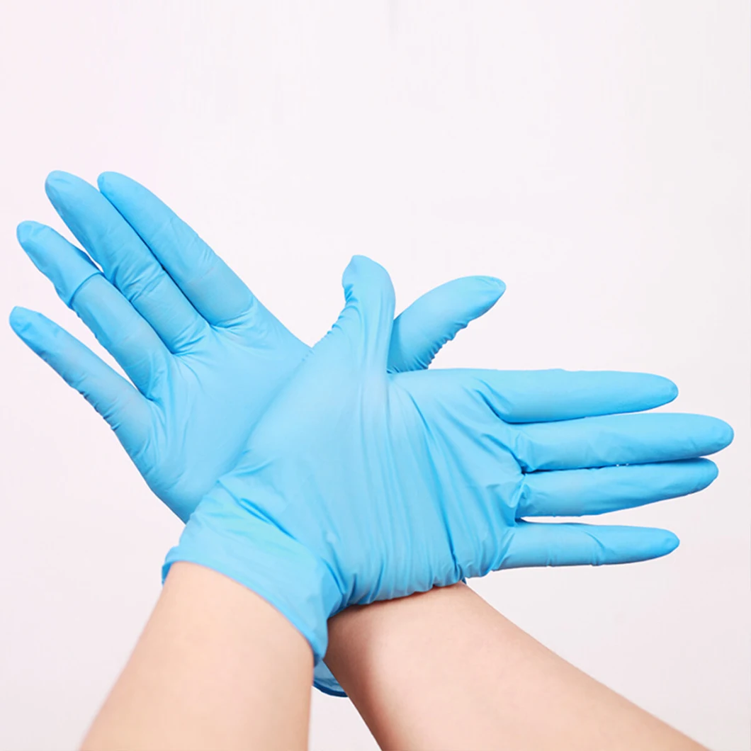 Nitrile Blue Glove for Workplace Disposable Glove Nitrile Gloves Wholesale Nylon Polyester Nitrile Gloves
