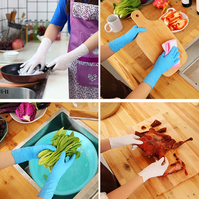 Disposable Latex Rubber Gloves Household Cleaning Experiment Catering Universal Left and Right Hand for Kitchen Gloves