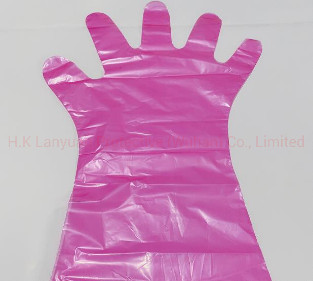 Disposable Gauntlet Polyethylene Gloves Long Arm