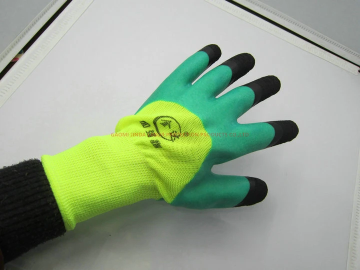 En388 Polyester Shell Latex Foam Coated Mechanic Work Safety Gloves