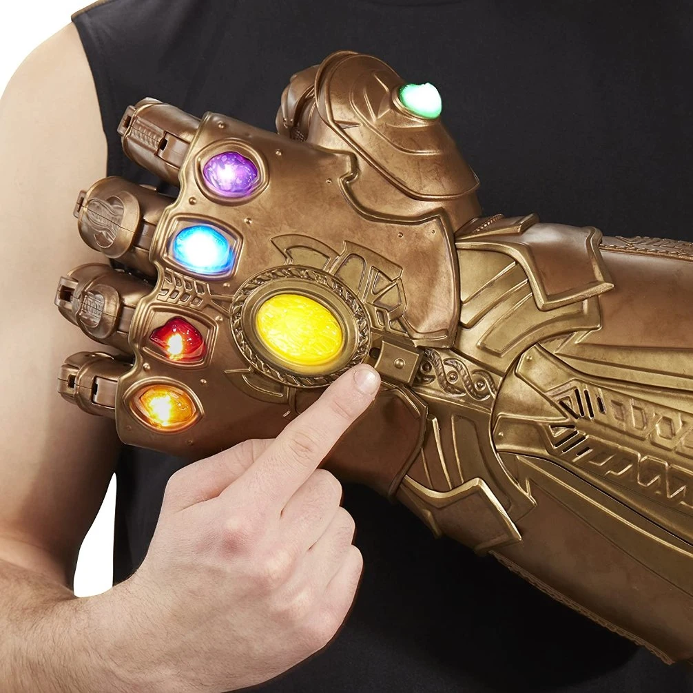 Toys Gift Christmas PVC LED Cosplay Infinity Gauntlet Gloves for Kids