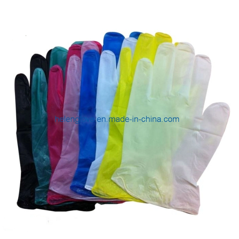 Disposable Clear Vinyl Gloves for Industry Use Factory Supply Disposable Vinyl Nitrile Latex First Aid Protective Safety Gloves