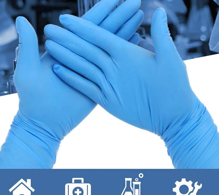 CE En374, En 420 Powder Free Disposable Nitrile Gloves Nitrile Examination Gloves, Multi-Purpose Nitrile Gloves