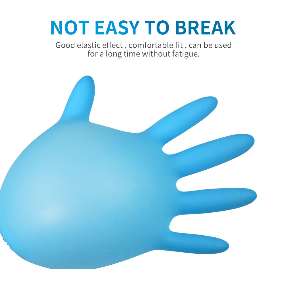 Durable Examination Safe Working Powder Free Nitrile Hand Gloves