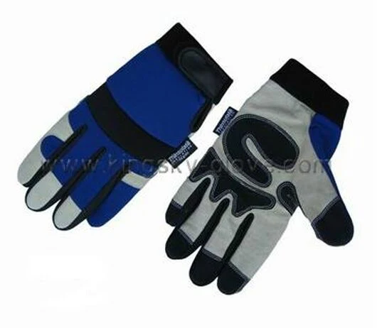 Pig Grain Leather Reinforced Palm Mechanic Work Glove with Fully Thinsulate Lined