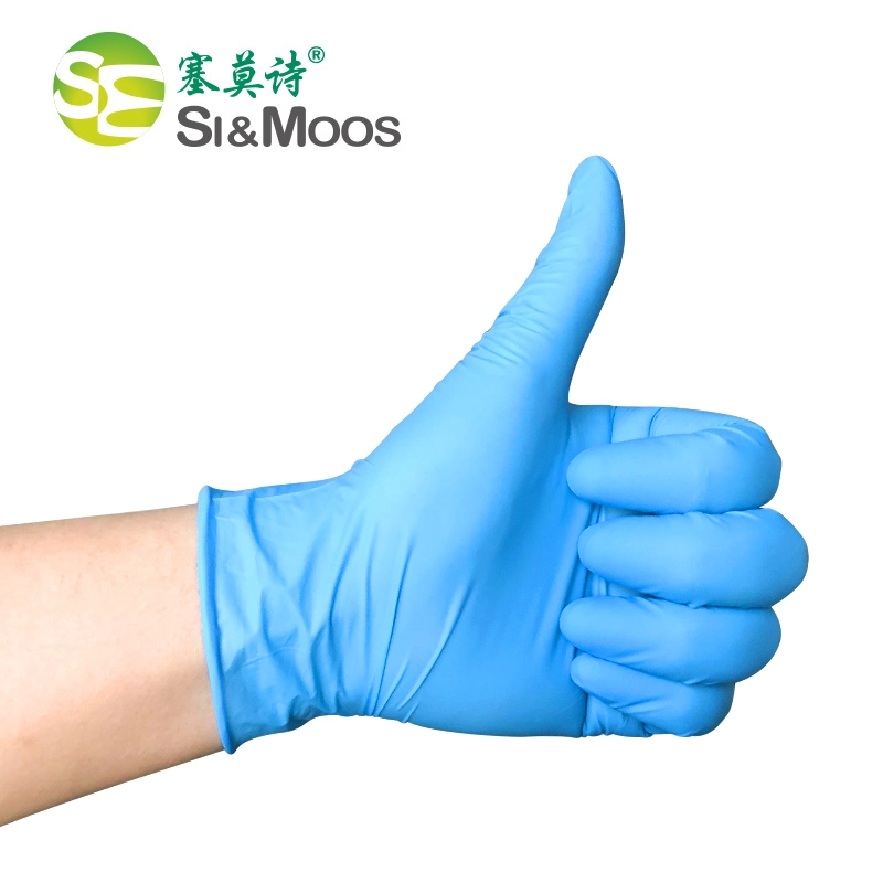 Simoos Disposable Nitrile Examination Gloves Class I Instrument Classification Examination Disposable Gloves Powder-Free Nitrile Gloves