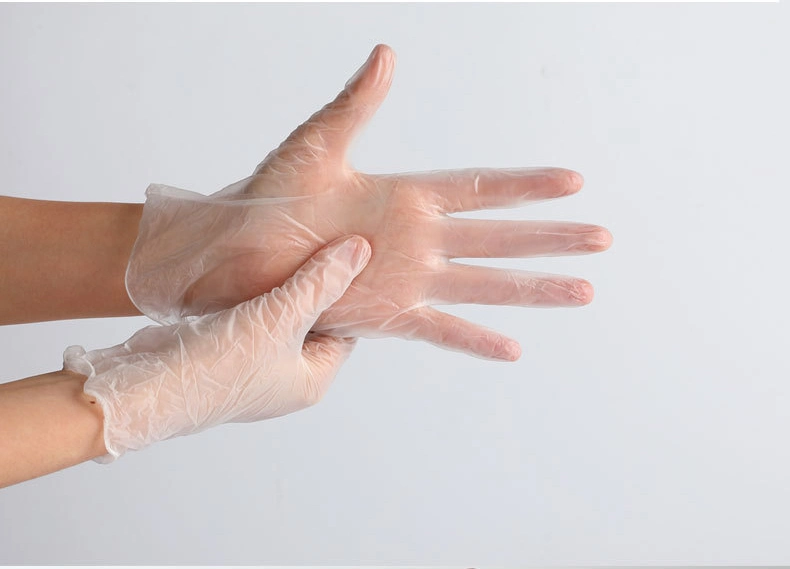 Wholesale Transparent PVC Safety Disposable Hand Gloves Vinyl Gloves