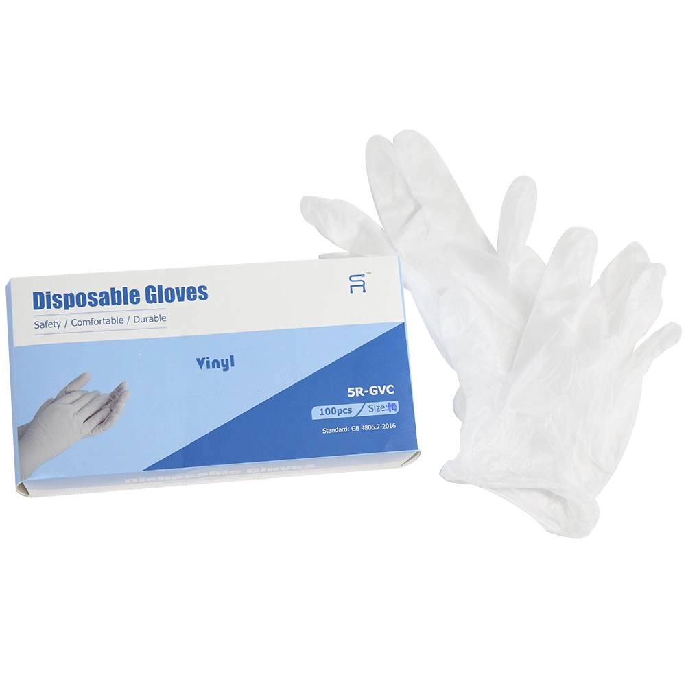 Wholesale Kitchen Household Clean Food Grade Vinyl Gloves Powder Free PVC Gloves Vinyl Examination Gloves