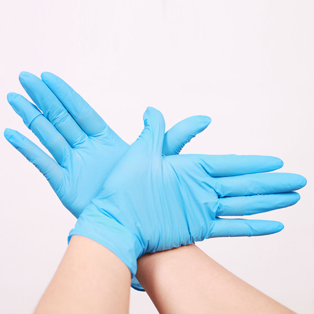 Intco High Quality Nitrile Examination Gloves Blue Nitrile Gloves