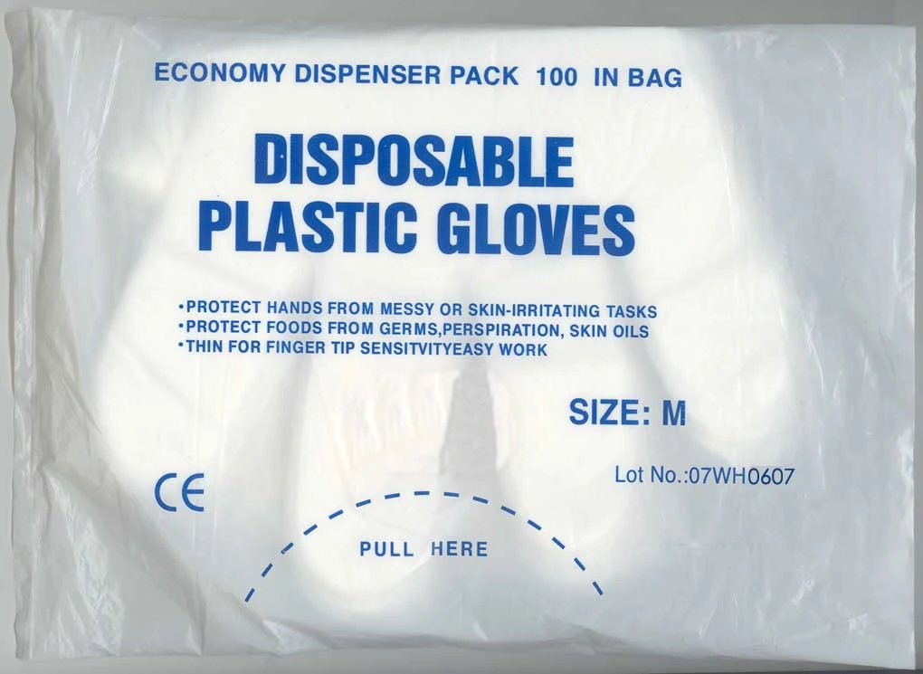 Disposable PE/Plastic/CPE Food Grade Gloves