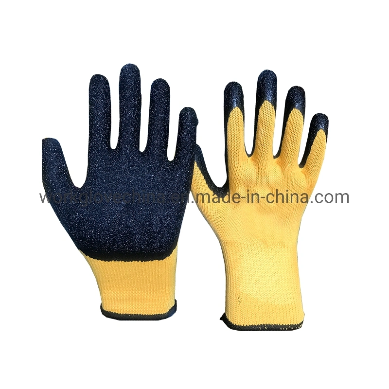 21g Yarn Shell Latex Coated Glove Mechanics Industrial Work Gloves