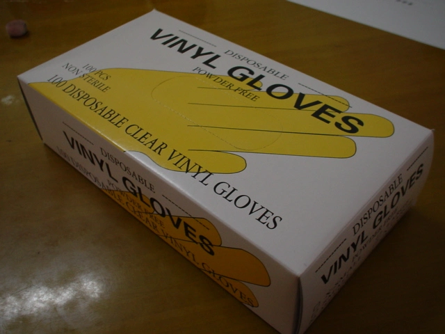 Health Supply Disposable Slightly Powdered Powder Free Vinly Nitrile Latex Gloves