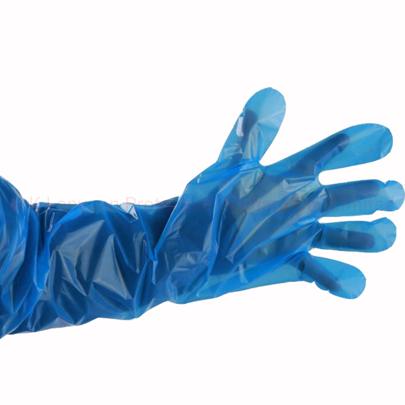Disposable Gauntlet Polyethylene Gloves Long Arm