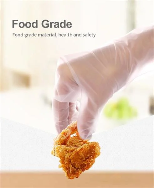Food Grade Adults Kids Biodegradable TPE Gloves Disposable PE Polyester gloves