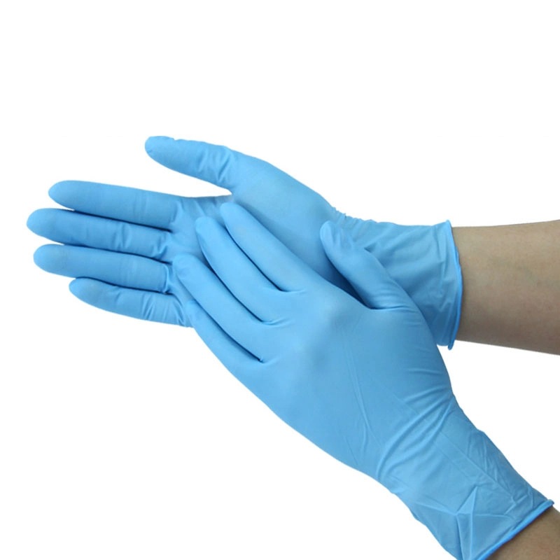 Disposable Non Sterile Latex Surgical Gloves Powder Free Food Blue Disposable Medical Examination Nitrile Gloves