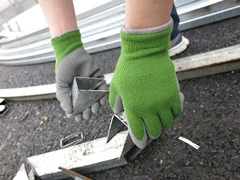 Green Latex Coating Working Gloves