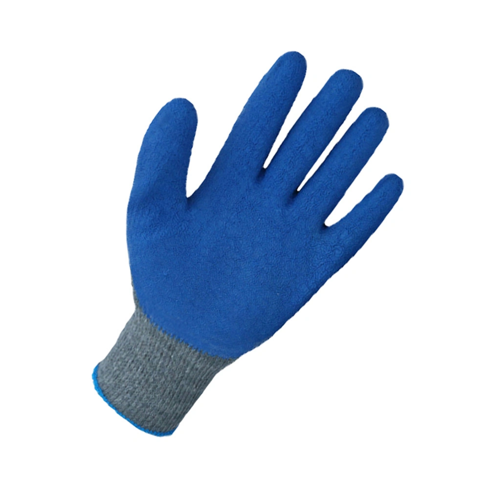 Safety Products Latex Coated Industrial Work & Labor Gloves Blue Latex Coated Gloves