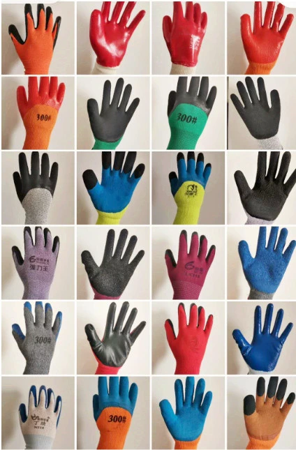 10 Gauge Anti-Slipe PVC Dotted Gloves Cotton Gloves