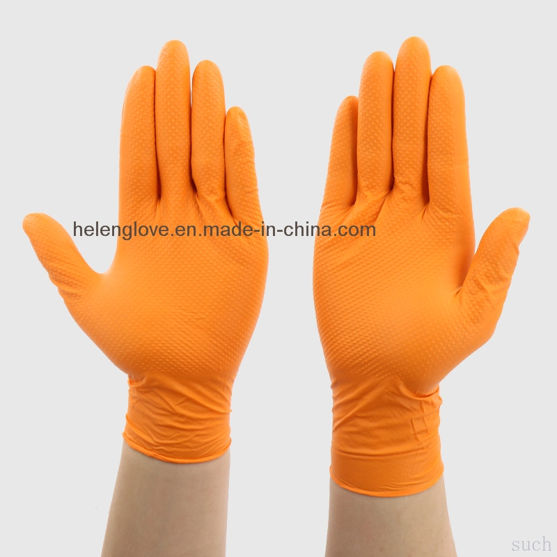 100 Glove Works Black Nitrile Latex Free Mechanic Disposable Gloves