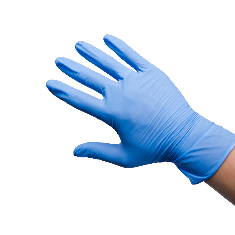 Powder Free Nitrile Gloves Nitrile Safety Hand Gloves Powder Free Dispossable Blue Nitrile Examination Gloves