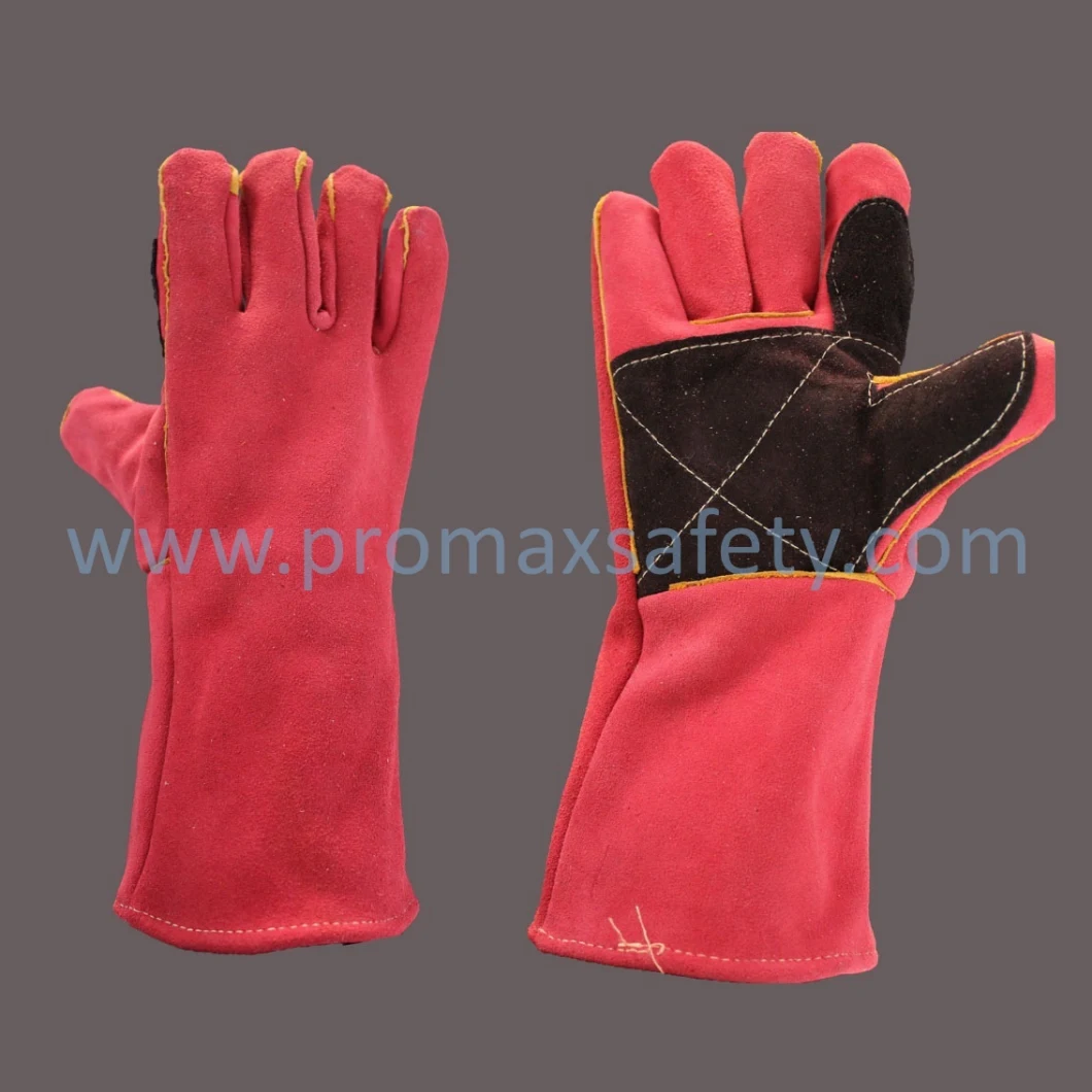 14'' Reinforced Palm Welding Leather Gloves