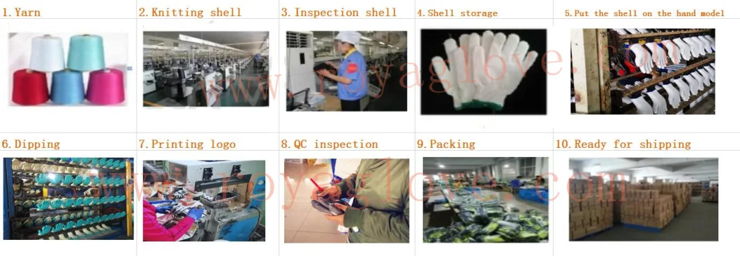 Polyester Hand Gloves Safety Work Gloves Latex Coated Work Gloves Industrial Gloves