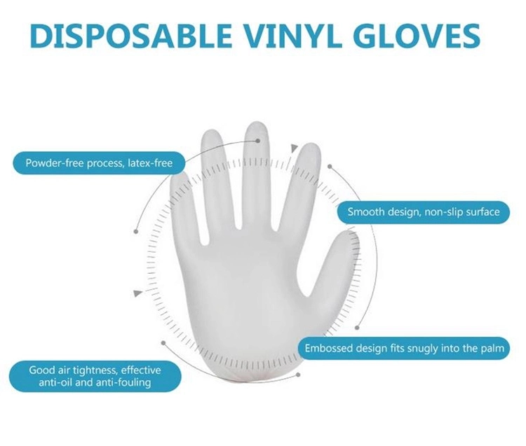 safety Clear Vinyl Gloves PVC From China