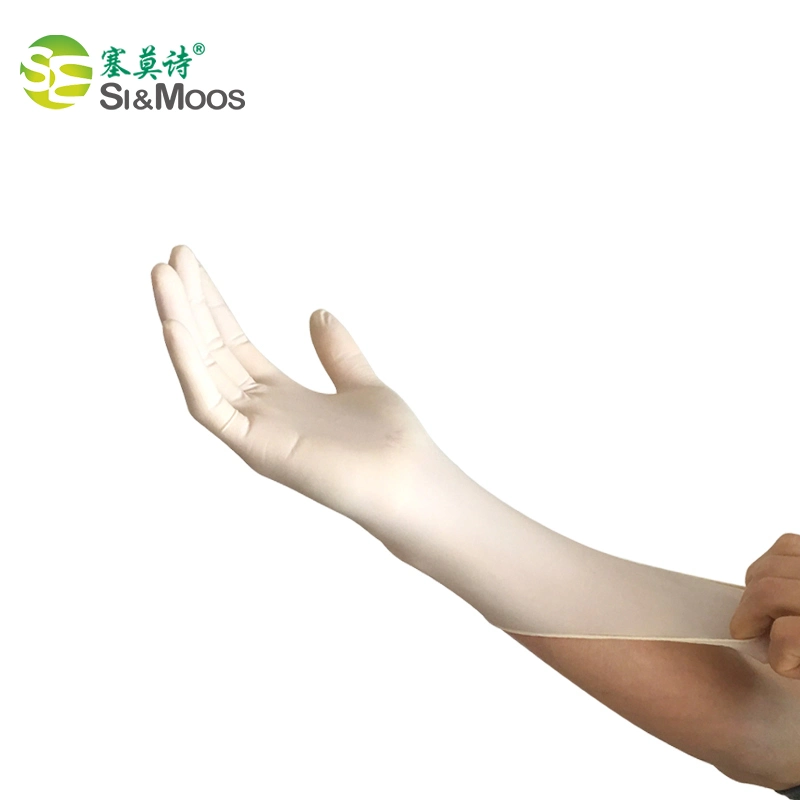 Disposable Latex Gloves White Non-Slip Acid and Alkali Laboratory Rubber Latex Gloves Household Cleaning Products
