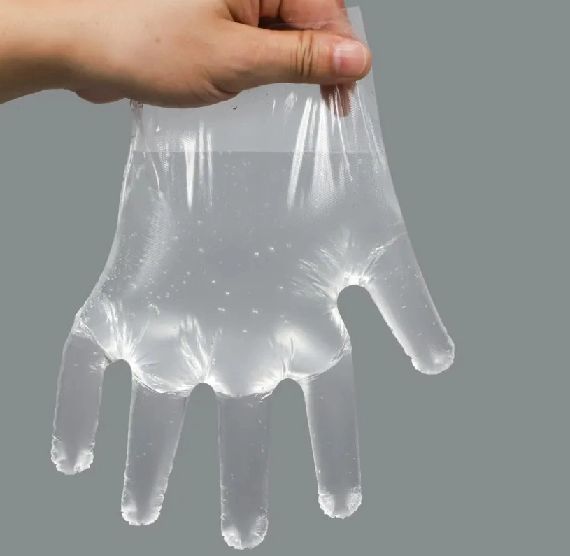 Wholesale Food Grade Waterproof Transparent Plastic Safety Restaurant Household Cleaning Eating Protective Disposable PE Gloves