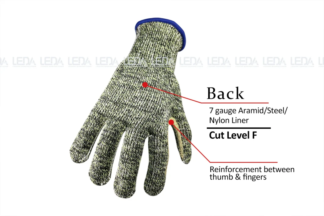 Cut Resistant Level F Hand Protection Gloves