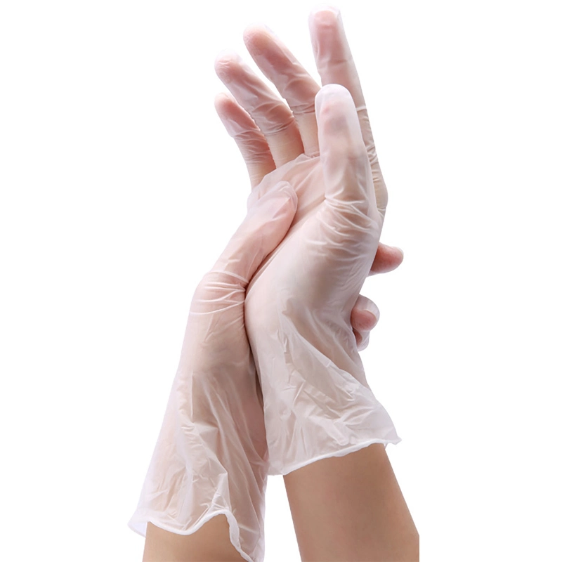 Clear Vinyl Food Gloves Disposable Gloves PVC Household Cleaning Universal Left and Right Hand Dropship Gloves