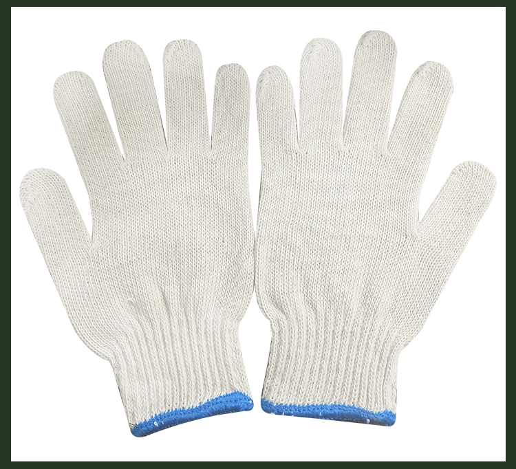 High Quality Work Single-Sided Plastic White Gloves Wholesale Dotted Working Gloves China Bulk Cotton Gloves