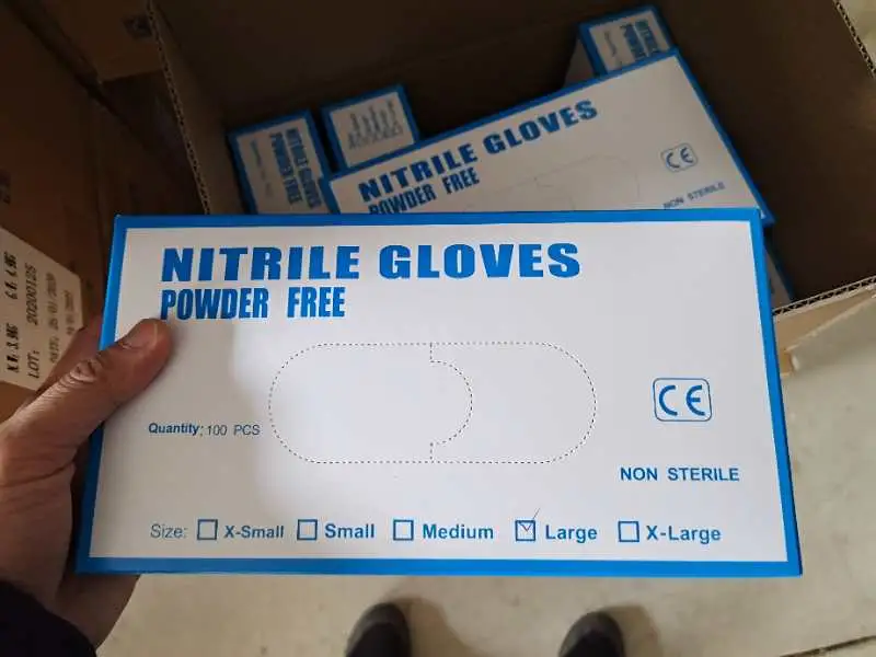 Non Medical Disposable Safety Glove Nitrile Gloves