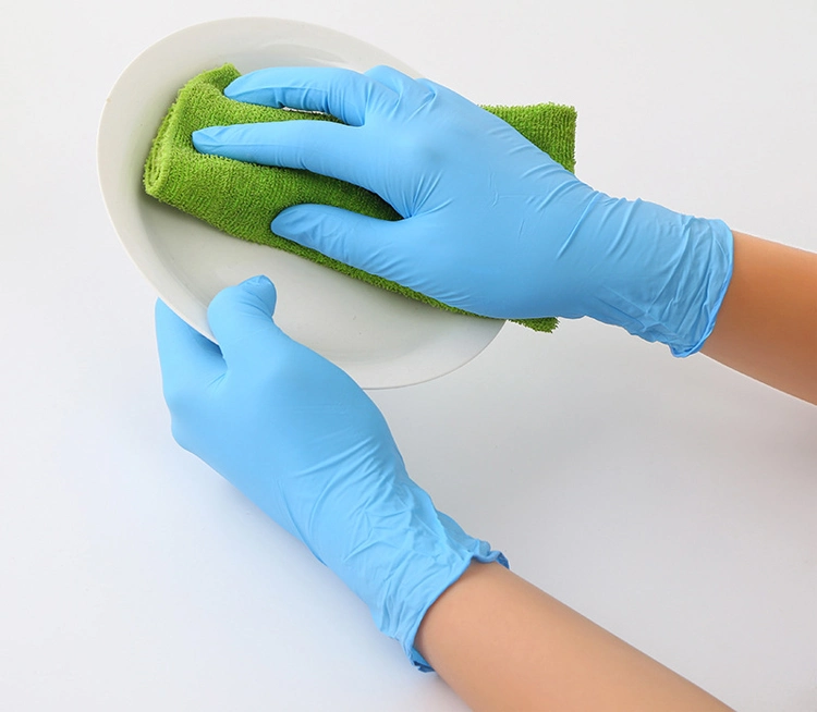 100PCS/Lot Disposable Latex Gloves Universal Cleaning Work Finger Gloves Protective Food for Safety Blue St02
