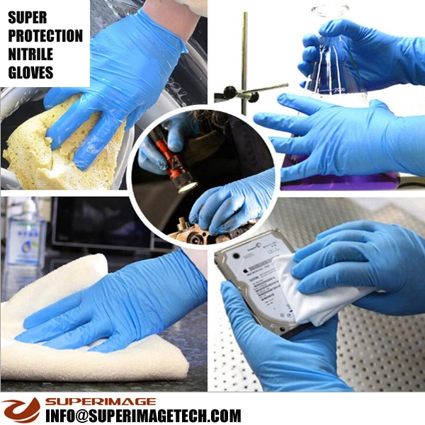 Nitrile Gloves/Nitrile Powder Free Golves/Safe Protection Gloves/Rubber Gloves