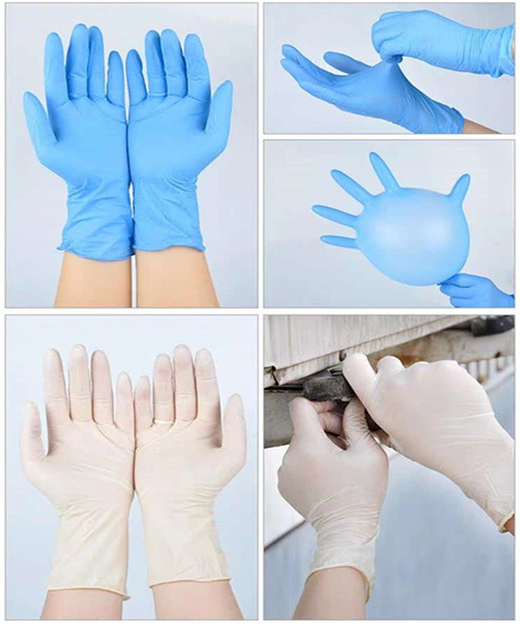 Medical Nitrile Gloves, Disposable Gloves, 100 PCS Powder Free, Latex Free Disposable Exam Gloves