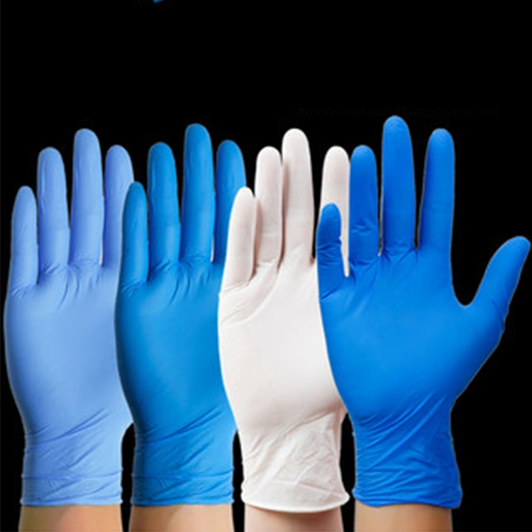 Disposable Powder Free Nitrile Gloves Cheap Nitrile Gloves Vinyl Blend Nitrile Gloves