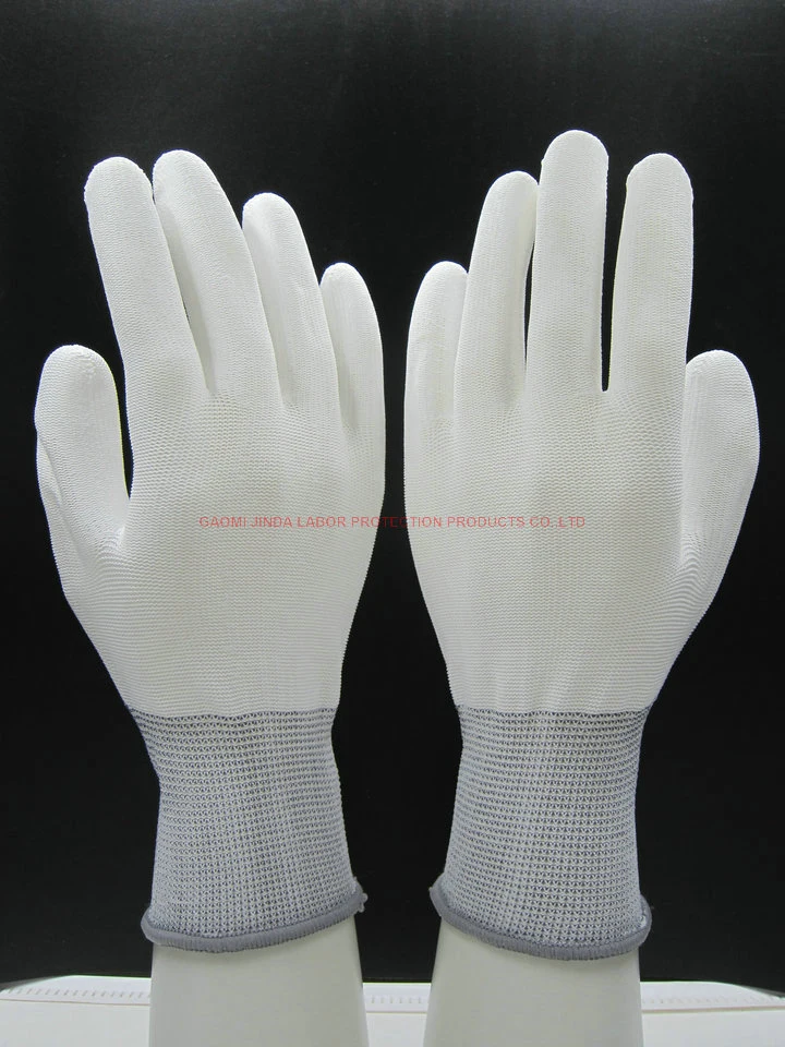 Nylon Antistatic PU Coated Household Electric Hand Work Gloves