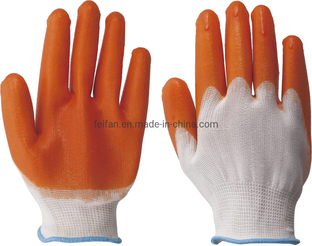 Blue Nitrile Gloves Anti-Scratch Mechanical Working Gloves