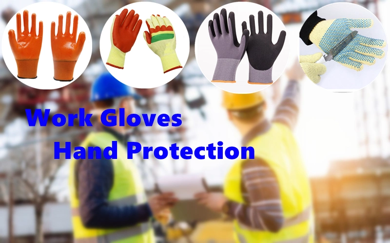 Dipping Gloves Red Black Nitrile Coated Gloves Labor Gloves