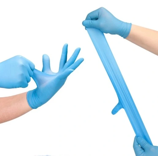 Anti Bacterial Dentist Examination Heavy Duty Disposable Nitrile Gloves