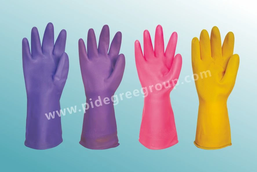 Hot Sale Rubber 100% Nature Latex Household Gloves