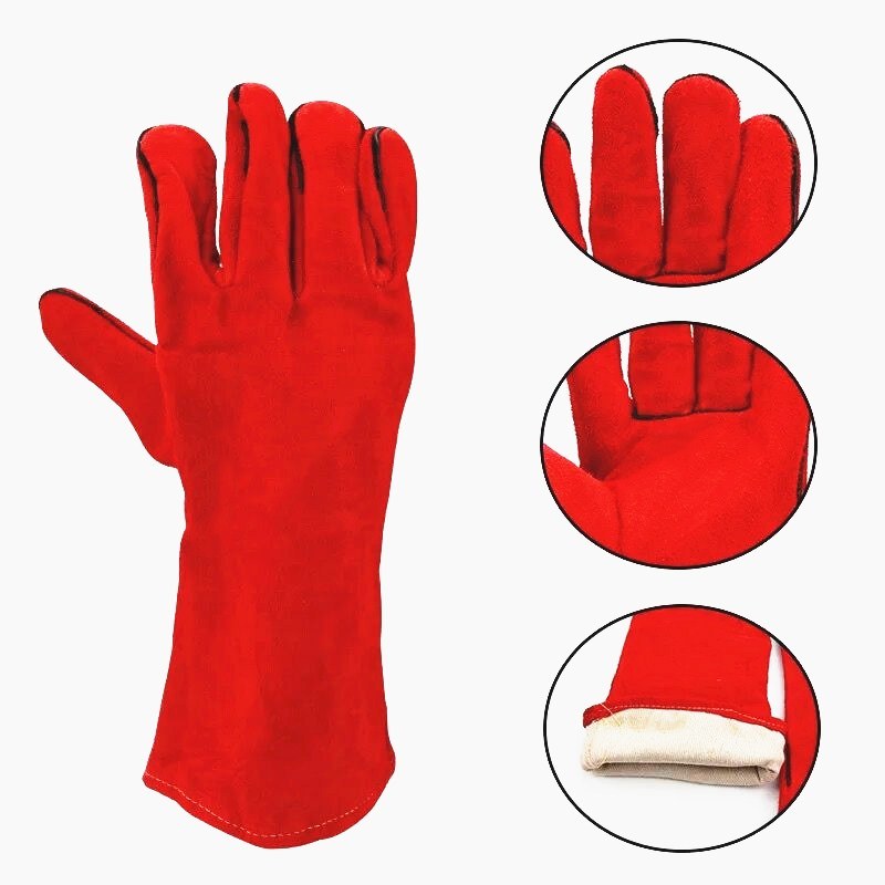 Yellow Safety Working Gloves Welding Hand Gloves